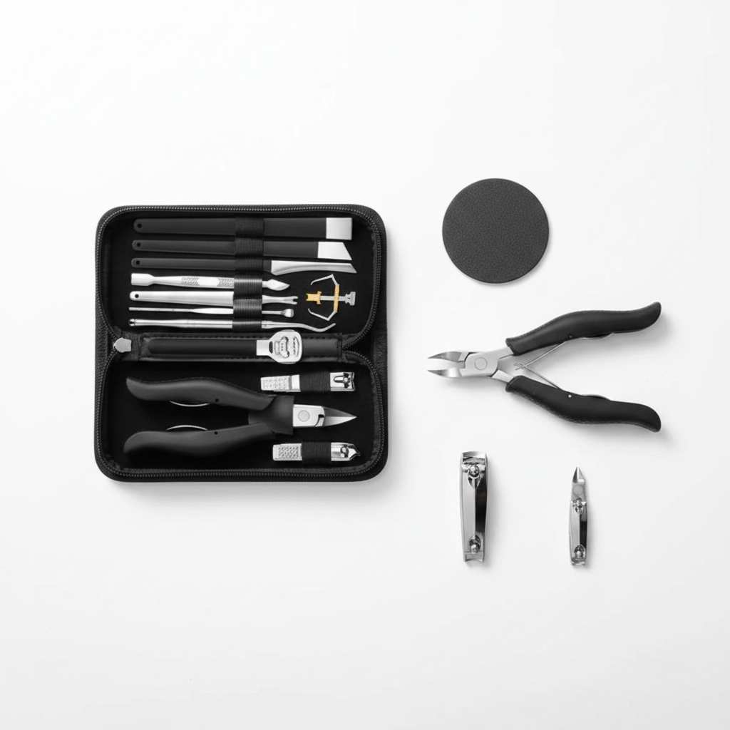 Kit 13 peças alicate inox - flat lay minimalista