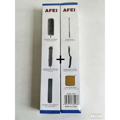 KIT6 Jogo Espanador Pó Extensível  Eletrostático Lavável Limpeza