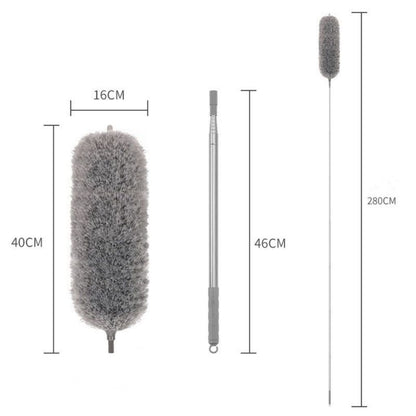 KIT6 Jogo Espanador Pó Extensível  Eletrostático Lavável Limpeza